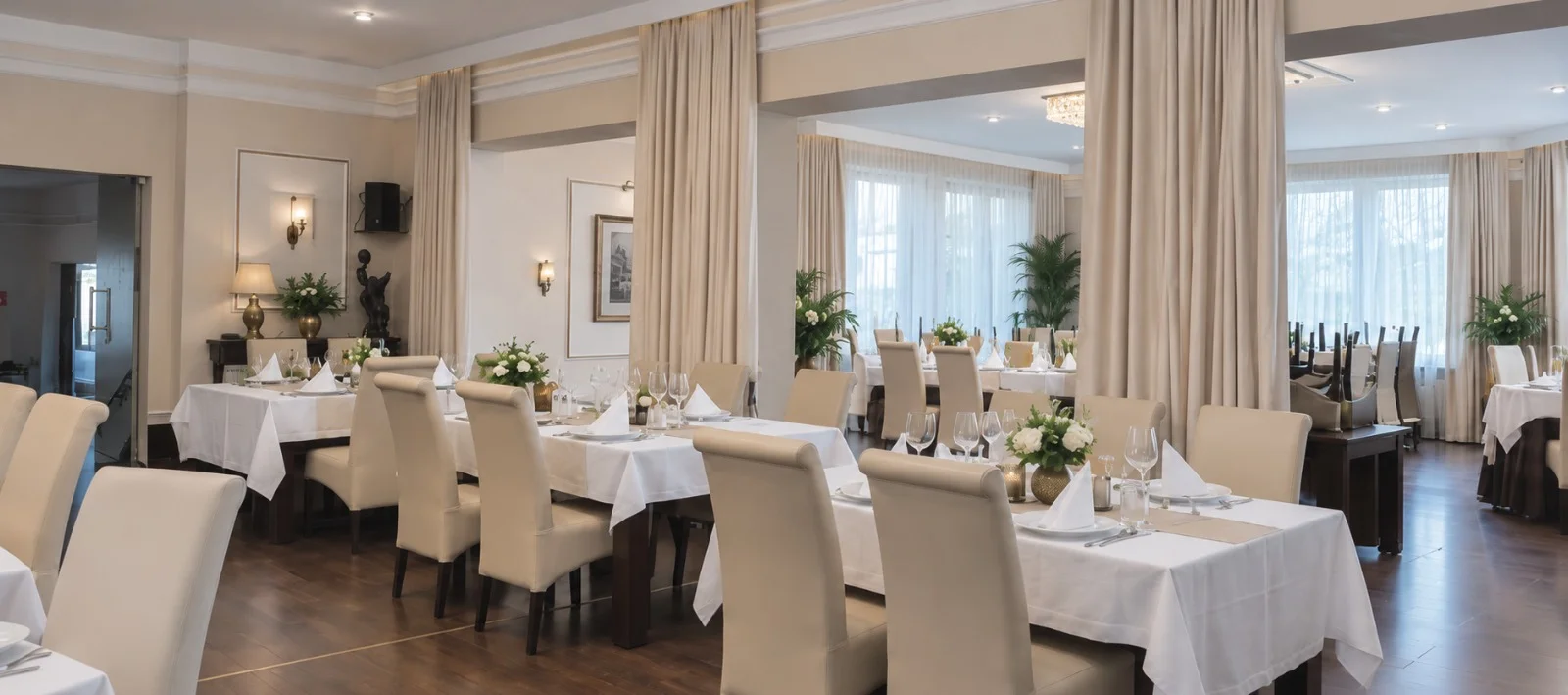 Główna jadalnia w Senior Prestige Apartamenty