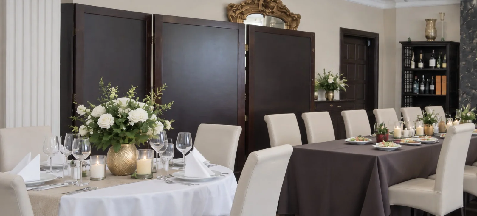Elegancka jadalnia w Senior Prestige Apartamenty objęta pakietem podstawowym
